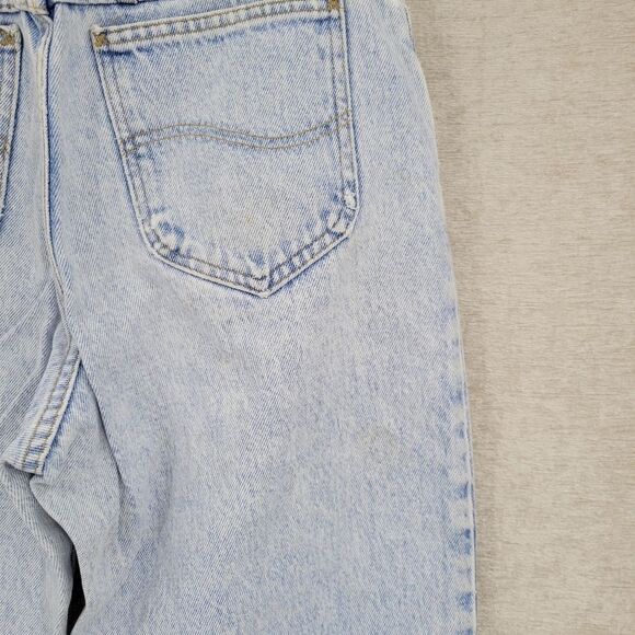 Lee Vintage  Mom Jeans Ultra Light Acid Wash Cotton High-waisted Size 13 Long - Picture 11 of 16